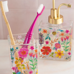 Vintage Floral Glass Soap Dispenser | Natural Life