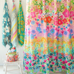 Tufted Runner Bath Mat | Cream Floral Vines