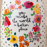 Ceramic Bud Vase | You Make The World Better