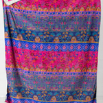 Double-Sided Cozy Throw Blanket | Taupe Birds