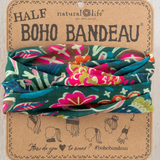 Half Boho Bandeau |  Green Painterly Vines
