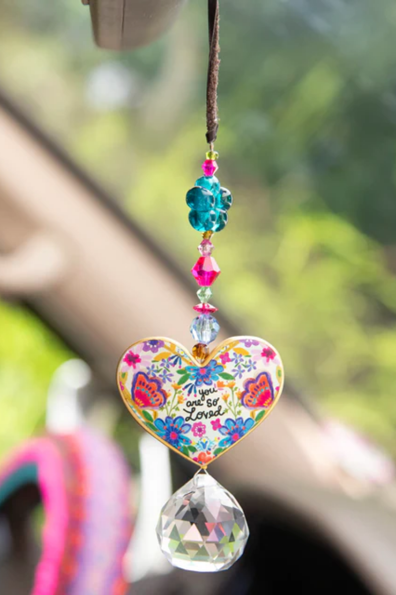 Loved Sun Catcher Car Charm | Natural Life
