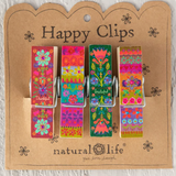 Happy Clips, Set of 4 | Thankful