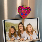 Heart Magnet Happy Clips, Set of 2 | Natural Life