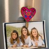 Heart Magnet Happy Clips, Set of 2 | Natural Life