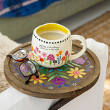 Folk Flower Clip On Sofa Tray Table | Natural Life