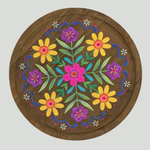 Folk Flower Clip On Sofa Tray Table | Natural Life