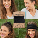 Solid Boho Bandeau | Natural Life | Black