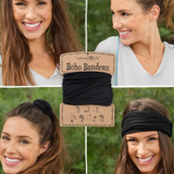 Solid Boho Bandeau | Natural Life | Black