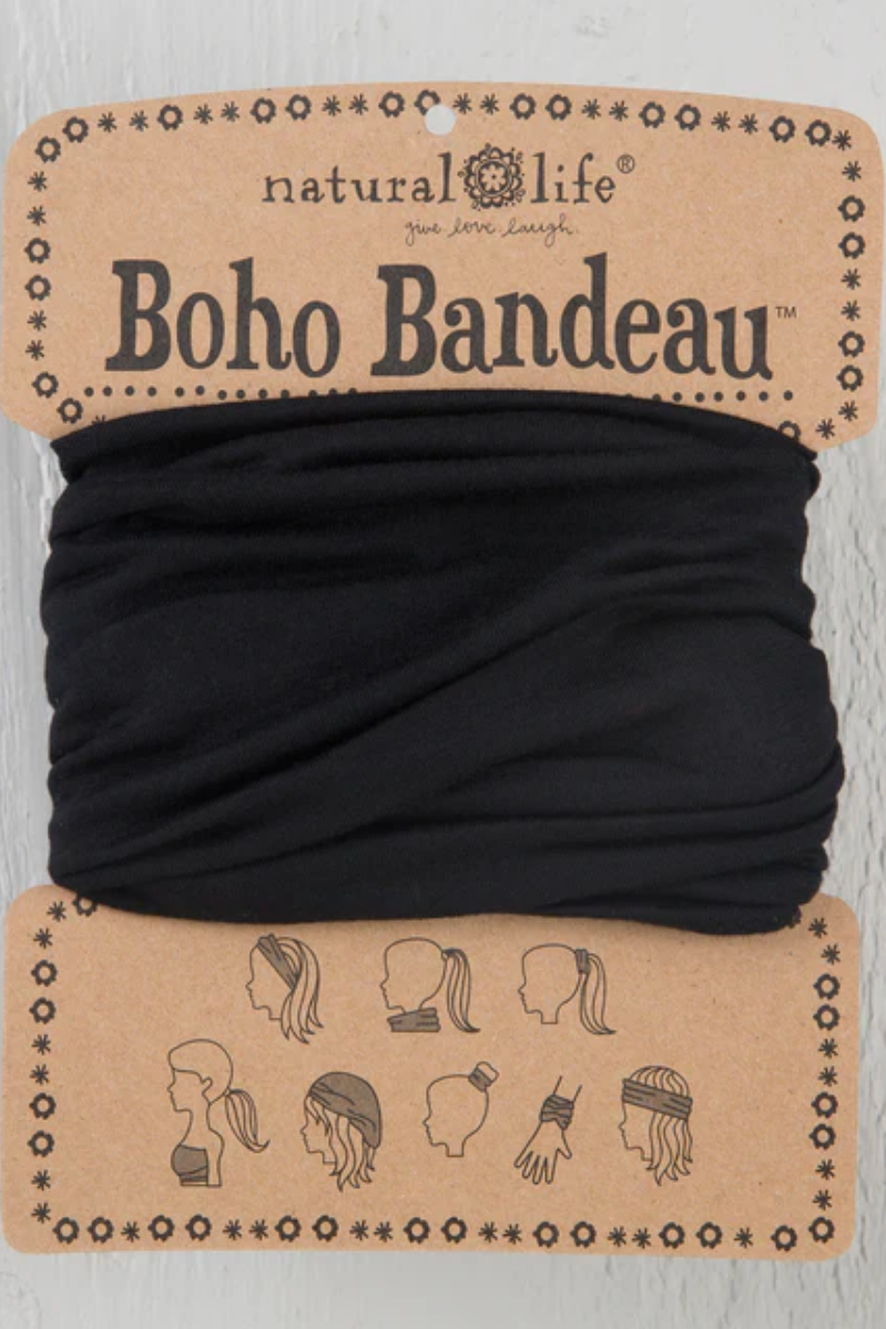 Solid Boho Bandeau | Natural Life | Black