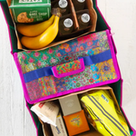 Car Trunk Organizer |  Navy Folk Flower