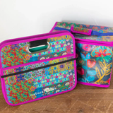 Car Trunk Organizer |  Navy Folk Flower