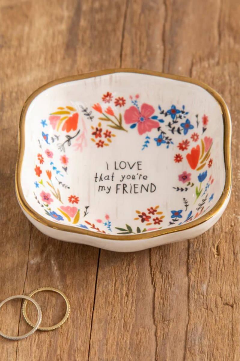 Friend Antiqued Trinket Bowl | Natural Life