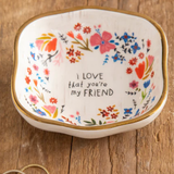 Friend Antiqued Trinket Bowl | Natural Life