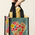 Small Happy Bag | Natural Life | Teal Heart