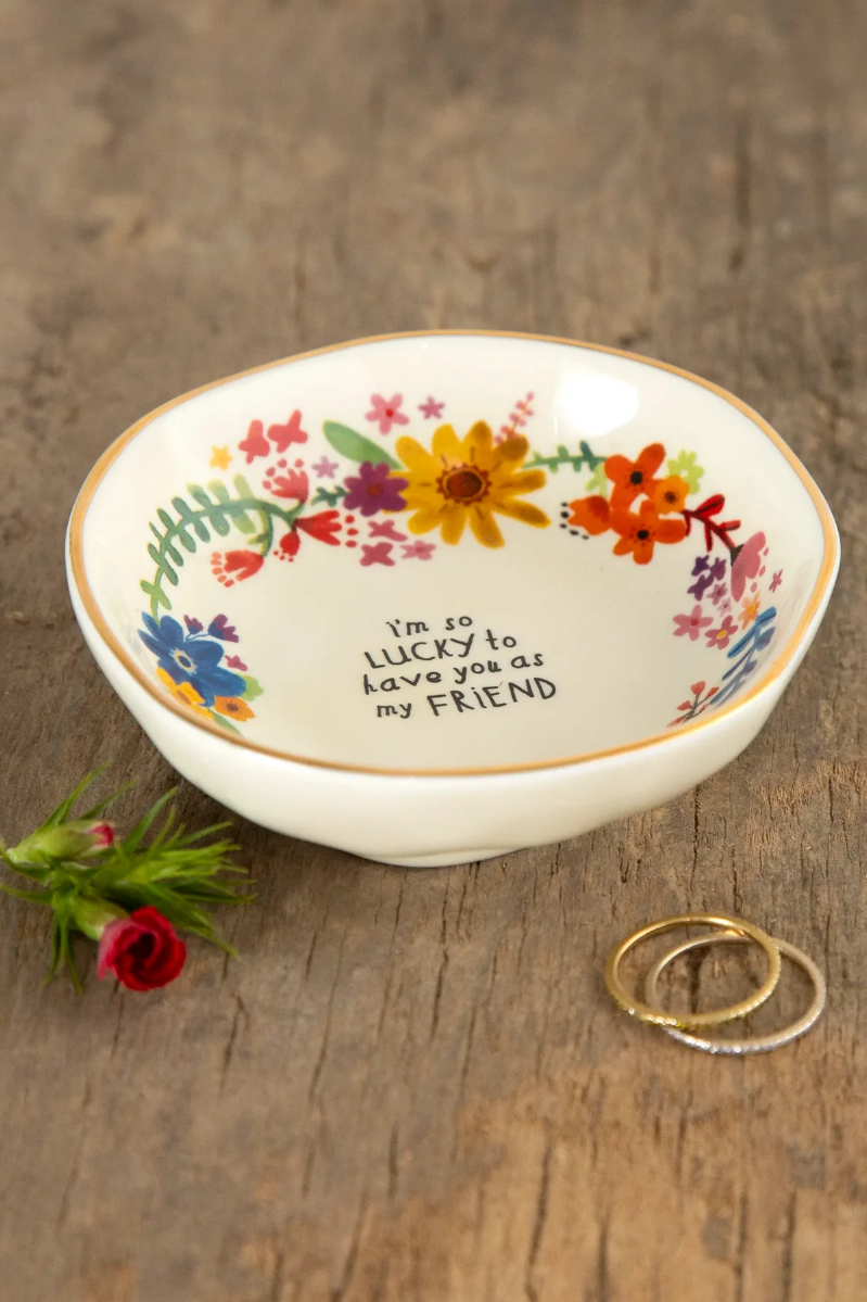 Perfect Little Trinket Bowl, Lucky Friend | Natural Life