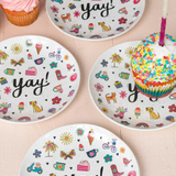 Melamine Party Plates, Set of 4 | Natural Life