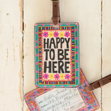 Travel Happy Luggage Tag | Natural Life