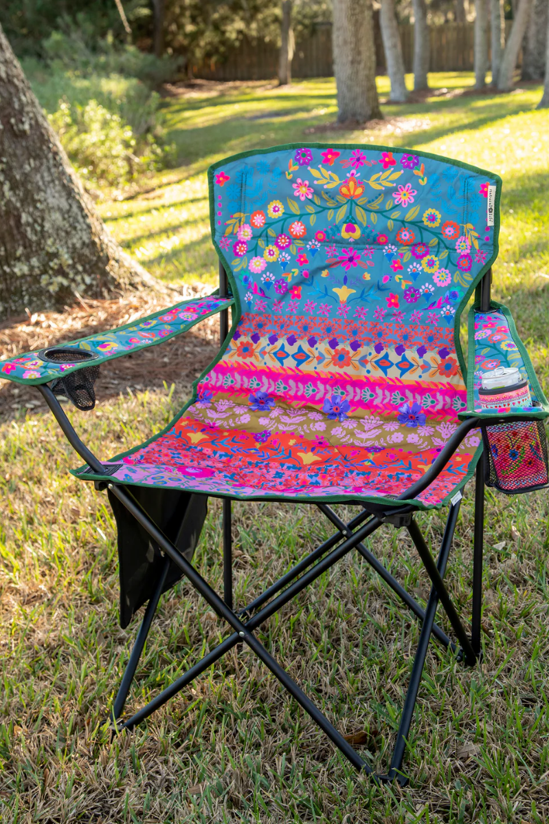 Folk Floral Happy Camper Chair | Natural Life