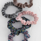 Print & Velvet Scrunchies, Set of 5 | Natural Life