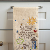 Linen Embroidered Hand Towel | Natural Life