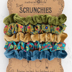 Print & Velvet Scrunchies, Set of 5 | Natural Life