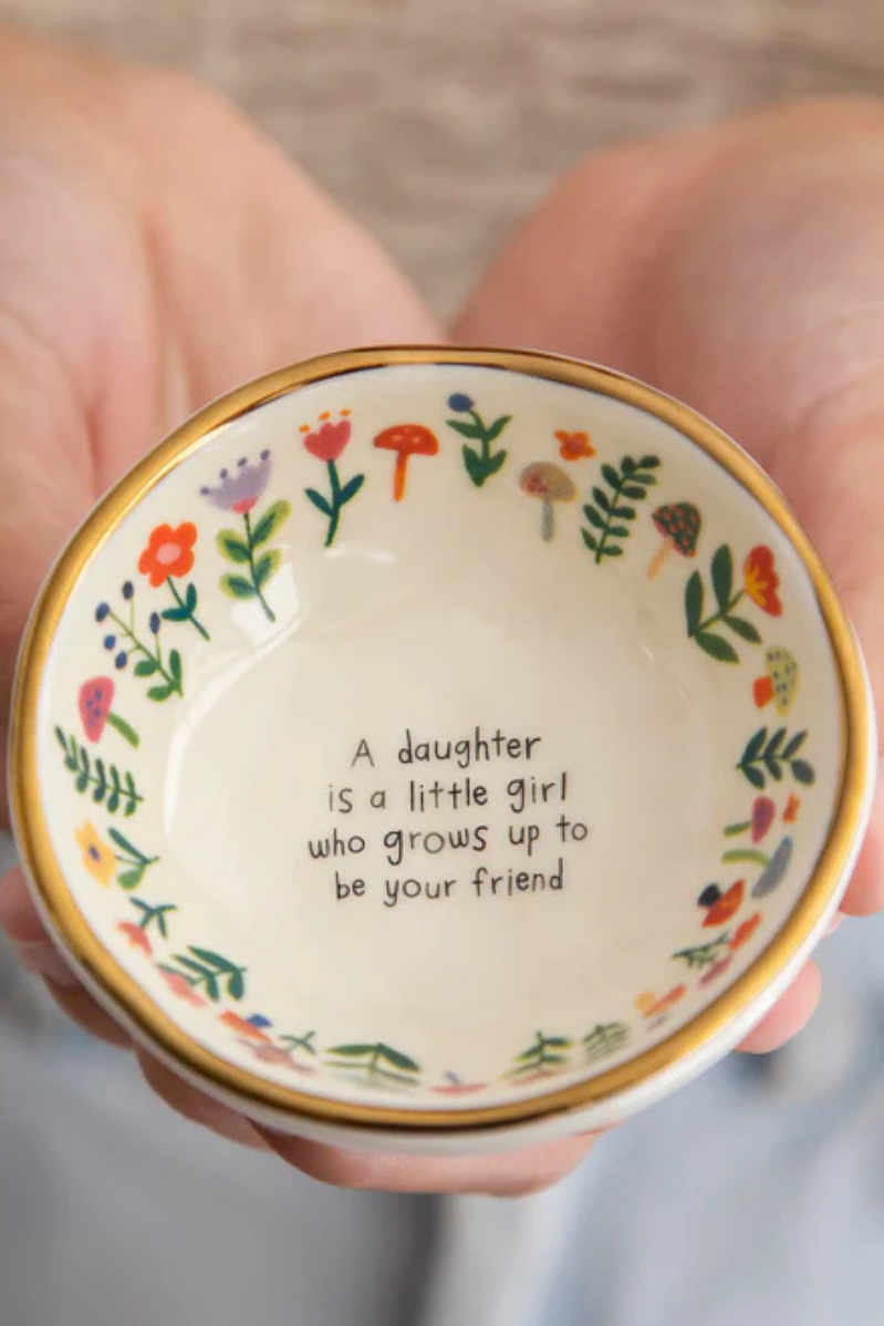 Daughter Is A Friend Giving Trinket Bowl | Natural Life