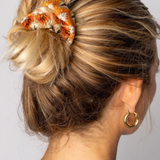 Burnt Orange Crochet Scrunchie | Natural Life