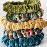 Velvet Scrunchies, Set of 5 | Natural Life