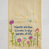 Linen Embroidered Hand Towel | Natural Life
