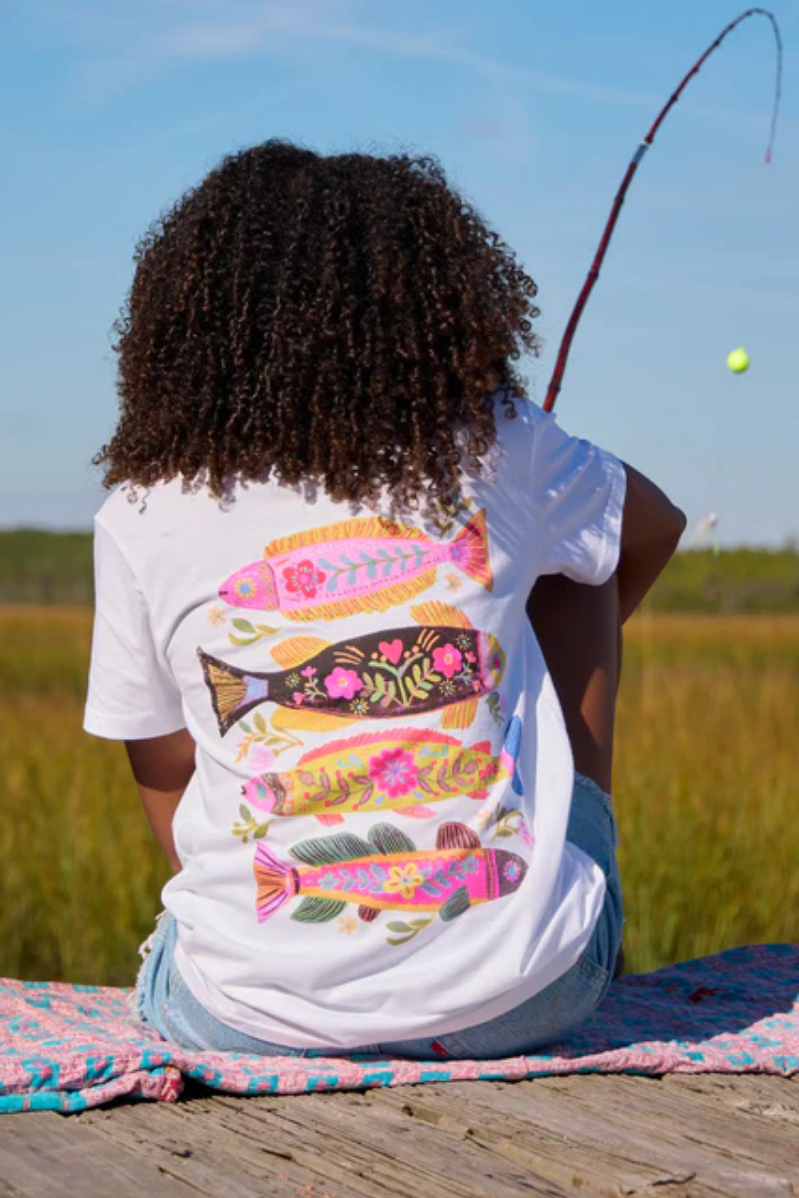 Comfy Cotton Fish Tee Shirt | Natural Life