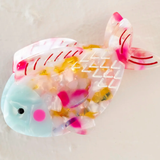 Pink Fish Icon Hair Claw | Natural Life