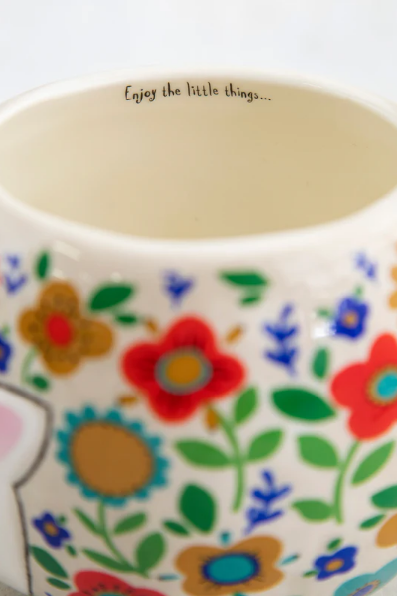 Hedgehog Folk Art Coffee Mug | Natural Life
