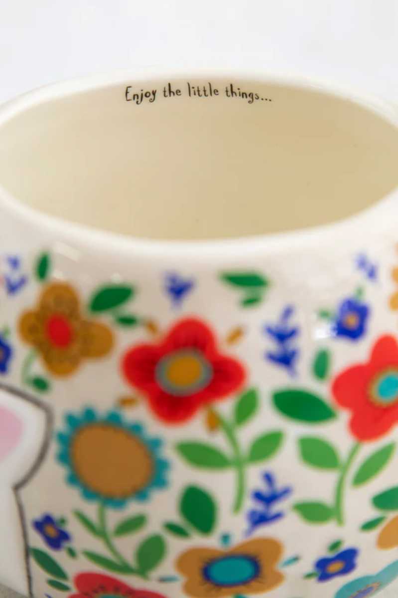 Hedgehog Folk Art Coffee Mug | Natural Life