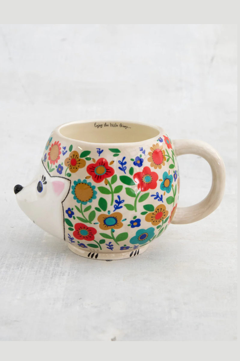 Hedgehog Folk Art Coffee Mug | Natural Life