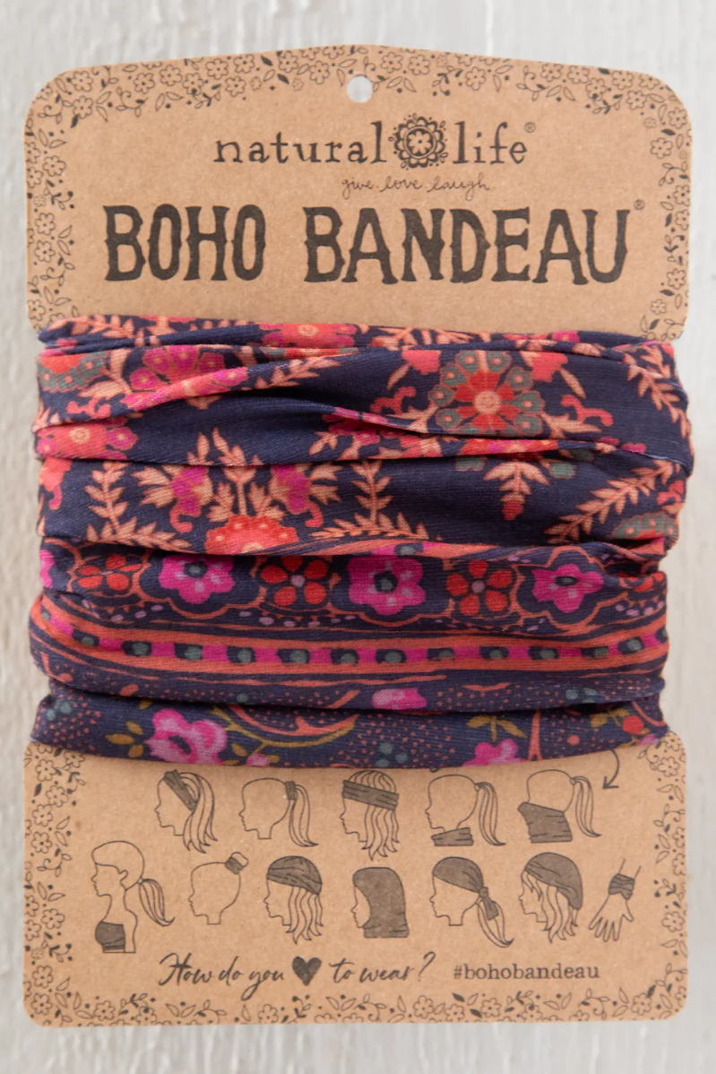 Full Boho Bandeau | Indigo Willow Medallion