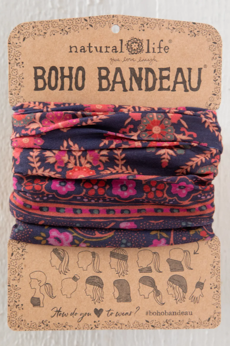 Full Boho Bandeau | Indigo Willow Medallion