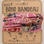 Half Boho Bandeau | Black Sketched Paisley