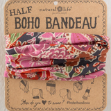 Half Boho Bandeau | Black Sketched Paisley