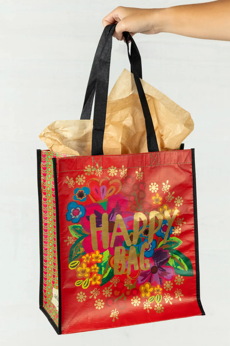 XL Happy Bag - Red Flower Happy Bag | Natural Life