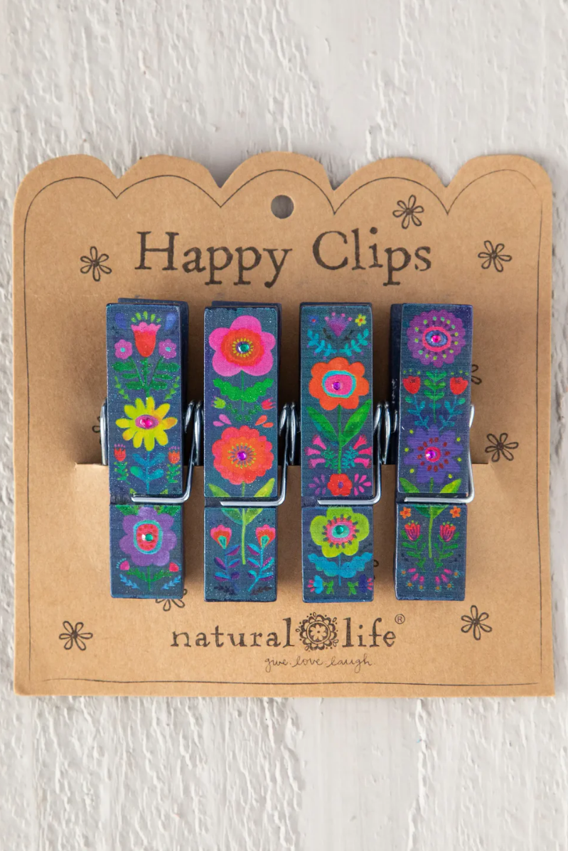 Happy Clips, Set of 4 | Natural Life