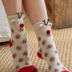 Boxed Cozy Critter Socks - Reindeer | Natural Life