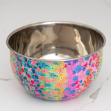 Small Rainbow Floral Stainless Steel Bowl | Natural Life
