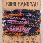 Full Boho Bandeau | Whimsical Daisies Navy