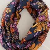 Full Boho Bandeau | Whimsical Daisies Navy