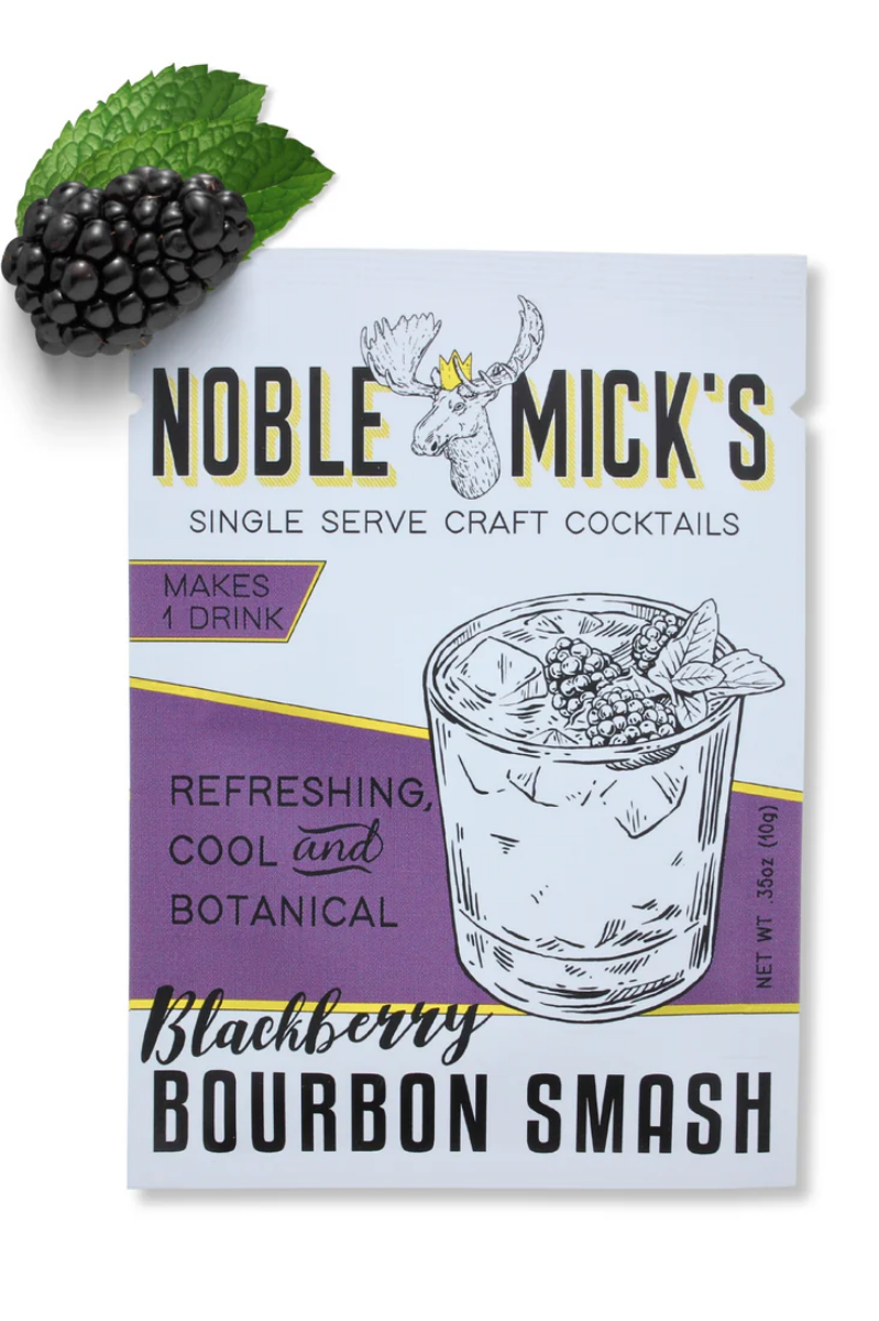 Blackberry Bourbon Smash | Single Serve Craft Mixer | Noble Mick's