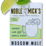 Moscow Mule | Single Serve Craft Mixer | Noble Mick's