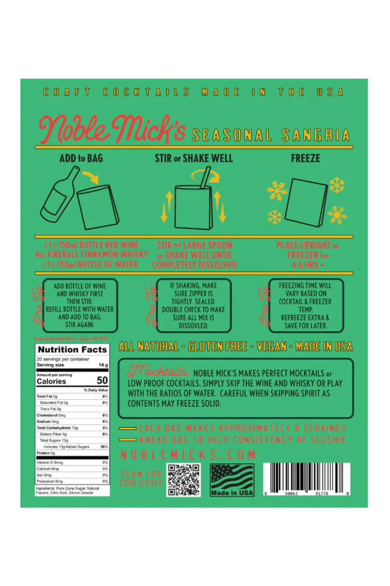 Seasonal Sangria Frozen Cocktail