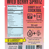 Wild Berry Spritz | Single Serve Craft Mixer | Noble Mick's