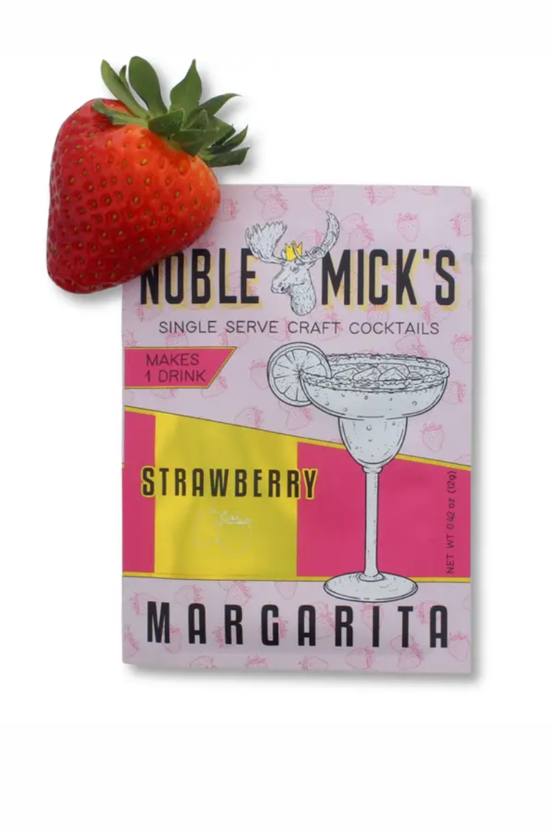 Strawberry Margarita | Single Serve Craft Mixer | Noble Mick's